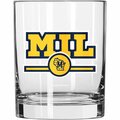 Logo Chair 14 oz Major League Baseball Milwaukee Brewers Letterman Rocks Glass 516-G14R-2